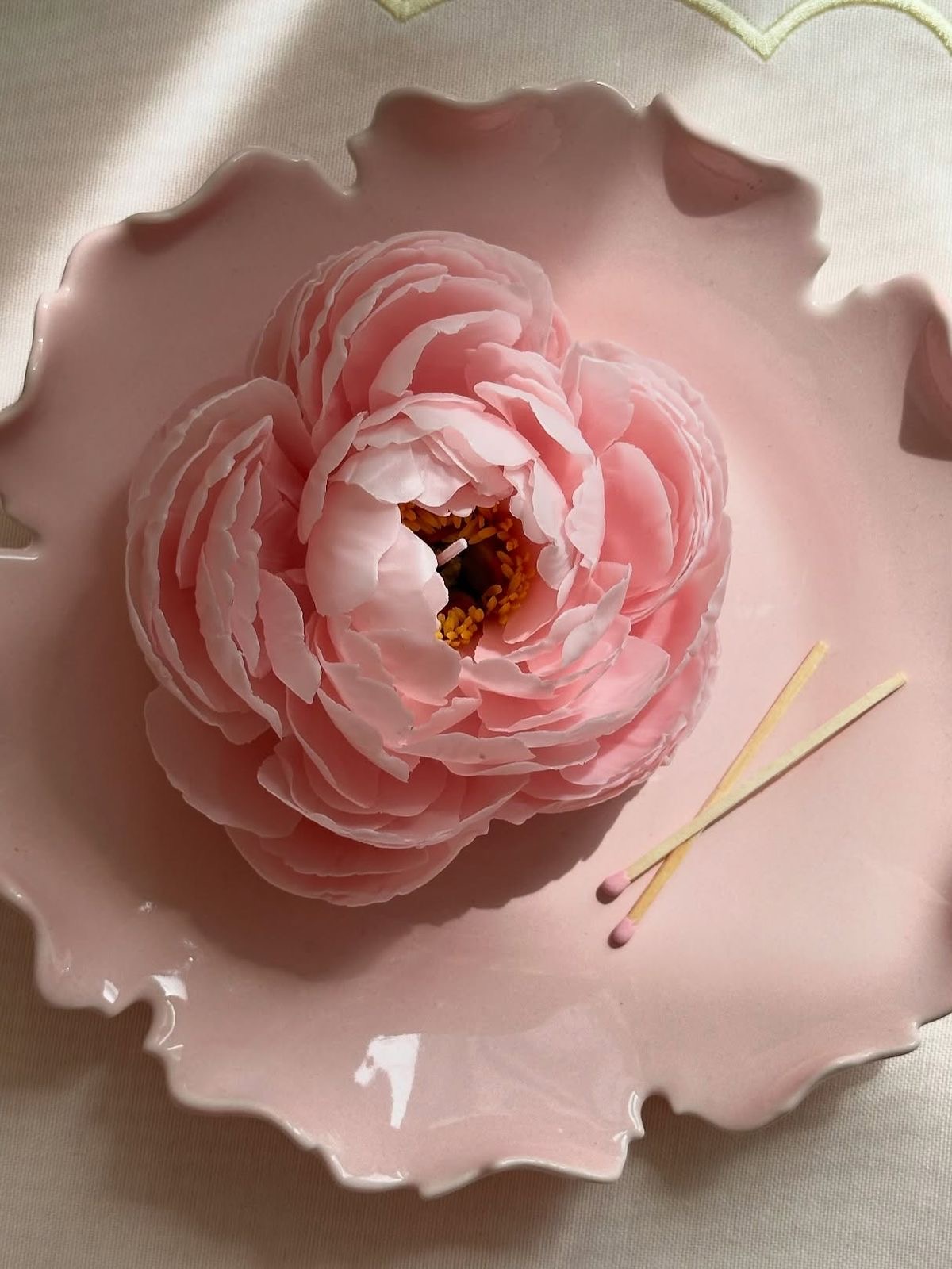 Handmade Flower Candle